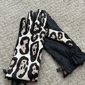 Ted Baker Exotic Pony Zip Detail Gloves